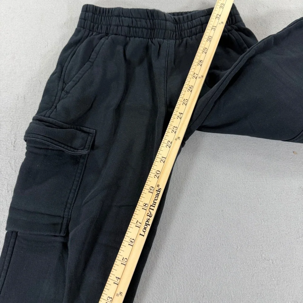 Nike‎ Kids Fleece Cargo Joggers Black Sweatpants Youth Small Boys Girls Unisex